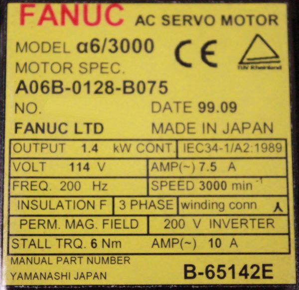 Fanuc-A06B-0128-B075-AC-MOTOR-A63000-A64-PULSE-1-YEAR-WARRANTY-122229973300-4