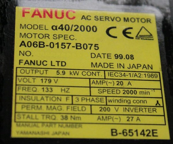 Fanuc-A06B-0157-B075-AC-MOTOR-A402000-A64-1-YEAR-WARRANTY-122073426170-4