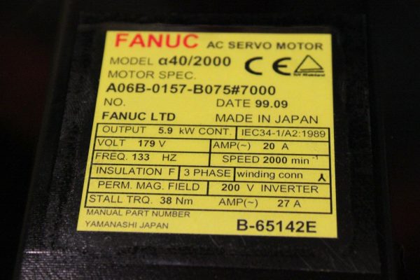 Fanuc-A06B-0157-B0757000-AC-MOTOR-A402000-A64-1-YEAR-WARRANTY-123466039630-3