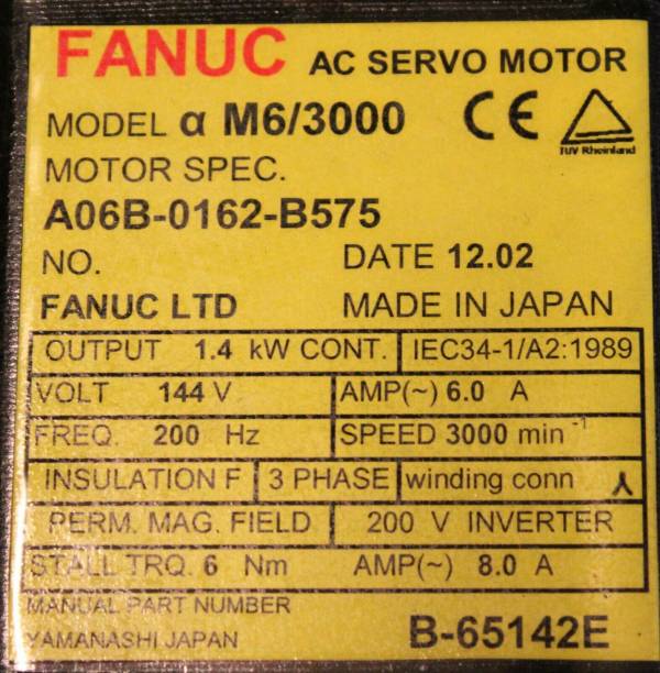 Fanuc-A06B-0162-B575-AC-MOTOR-AM63000-A64-STRAIGHT-1-YEAR-WARRANTY-123787728750-3