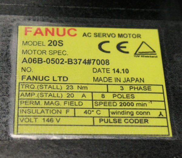 Fanuc-A06B-0502-B3747008-AC-MOTOR-20S-SERC-BRAKE-KEY-1-YEAR-WARRANTY-123544342600-3