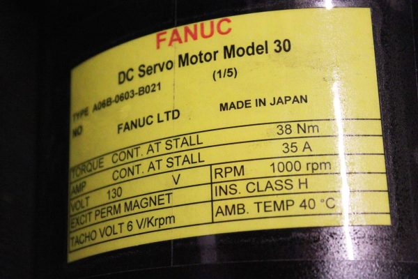 Fanuc-A06B-0603-B021-DC-MOTOR-30-RESOLVER-15-1-YEAR-WARRANTY-121595996300-4
