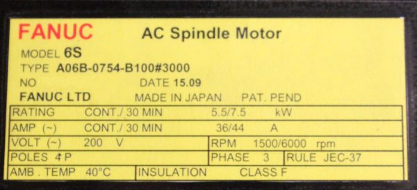 Fanuc-A06B-0754-B10030001-YEAR-WARRANTY-121774715150-4