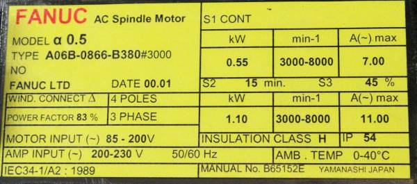 Fanuc-A06B-0866-B3803000-1-YEAR-WARRANTY-123809421220-2