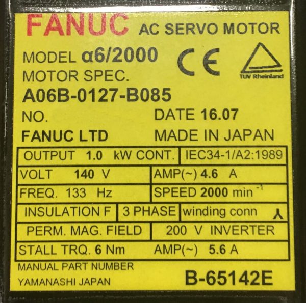 Fanuc-A06B-0127-B085-AC-MOTOR-A62000-SERIAL-ASCAP-1-YEAR-WARRANTY-122071460191-4