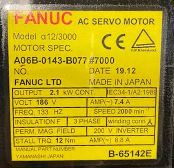 Fanuc-A06B-0143-B0777000-AC-MOTOR-A123000-I64-PULSE-1-YEAR-WARRANTY-124015454381-3