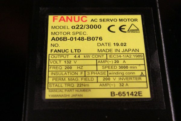 Fanuc-A06B-0148-B076-AC-MOTOR-A223000-A64SCAP-1-YEAR-WARRANTY-123659649181-2