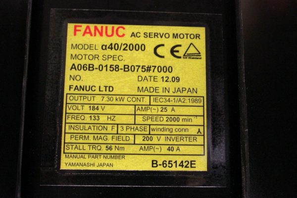 Fanuc-A06B-0158-B0757000-AC-MOTOR-A402000-A64-WFAN-1-YEAR-WARRANTY-123480027091-3