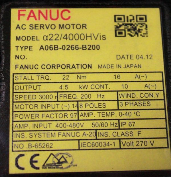 Fanuc-A06B-0266-B200-AC-MOTOR-AIS224000HV-AIA1000-STRKY-1-YEAR-WARRANTY-122547682771-4