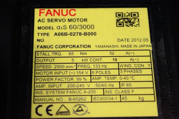 Fanuc-A06B-0278-B000-AC-MOTOR-AIS603000-A1000I-1-YEAR-WARRANTY-122630509801-3