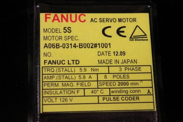 Fanuc-A06B-0314-B00210011-YEAR-WARRANTY-122389436761-3