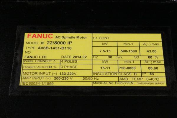 Fanuc-A06B-1451-B110-AC-SPINDLE-MOTOR-A228000IP-FL-1-YEAR-WARRANTY-124029110341-4