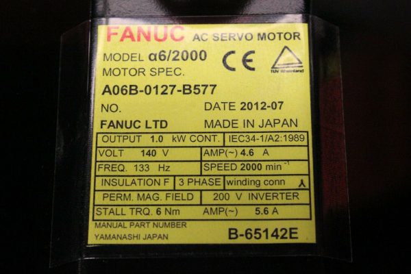 Fanuc-A06B-0127-B577-AC-MOTOR-A62000-I64-STRAIGHT-1-YEAR-WARRANTY-123723802282-3