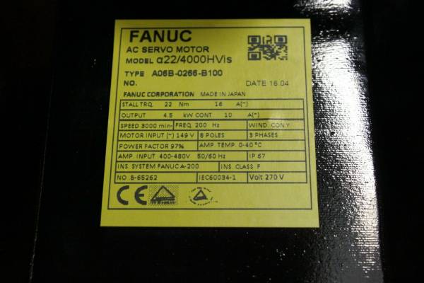 Fanuc-A06B-0266-B100-AC-MOTOR-AIS224000HV-AIA1000-STR-1-YEAR-WARRANTY-124776183792-2