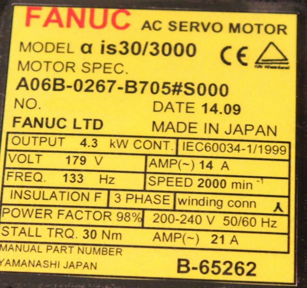 Fanuc-A06B-0267-B705S000-1-YEAR-WARRANTY-123627942222-3