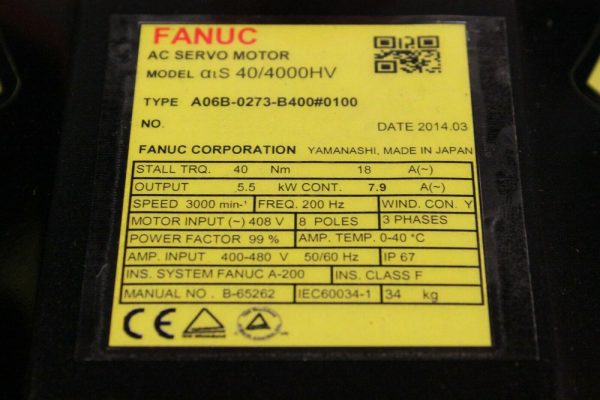 Fanuc-A06B-0273-B4000100-ACMOTOR-AIS404000HV-A1000I-BRAKE-SS-IP-1-YR-WARRANTY-123682167702-3