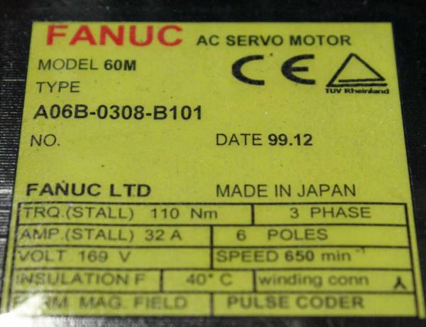 Fanuc-A06B-0308-B101-AC-MOTOR-60800-2000P1-YEAR-WARRANTY-123821284162-3