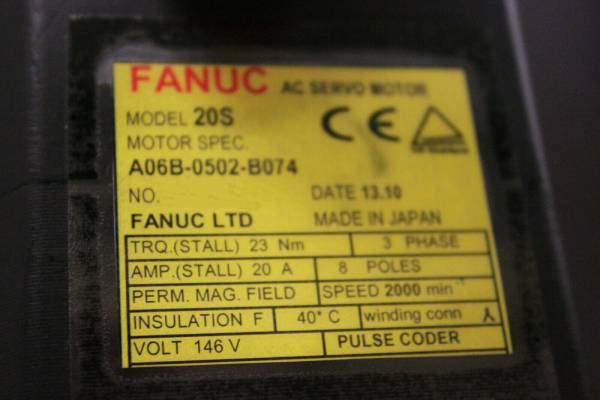 Fanuc-A06B-0502-B074-AC-MOTOR-20S-SERIAL-C-STR-1-YEAR-WARRANTY-124641837022-2