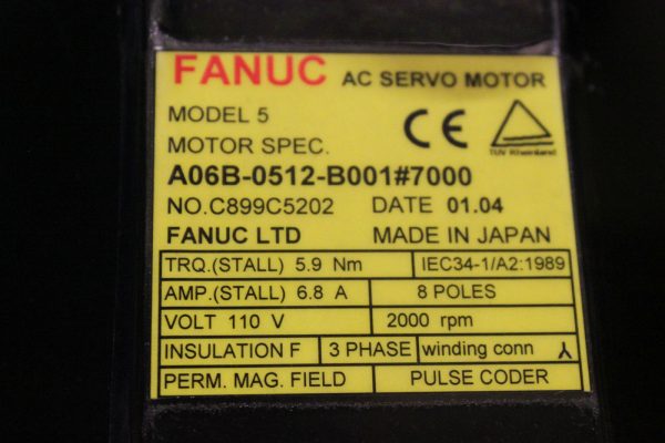 Fanuc-A06B-0512-B00170001-YEAR-WARRANTY-121858404572-4