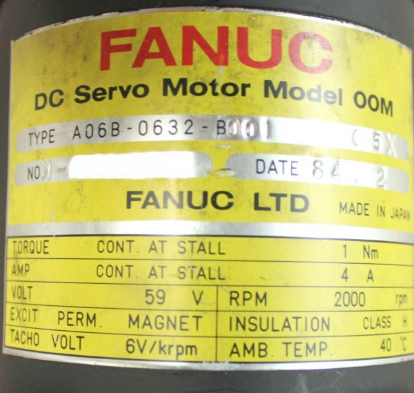 Fanuc-A06B-0632-B001-DC-MOTOR-00M-5X-RESOLVER-1-YEAR-WARRANTY-122741673172-3