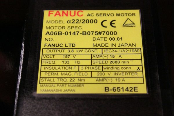 Fanuc-A06B-0147-B0757000-AC-MOTOR-A222000-A64-PULSE-1-YEAR-WARRANTY-123659647553-3