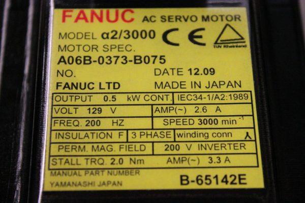 Fanuc-A06B-0373-B075-AC-MOTOR-A23000-A64-PULSE-1-YEAR-WARRANTY-122875126523-3