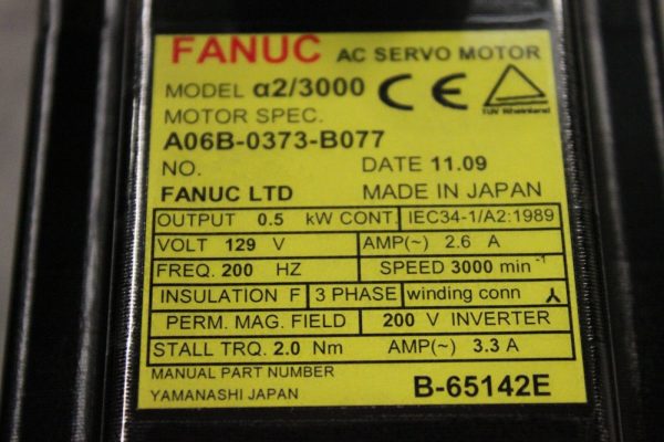 Fanuc-A06B-0373-B077-AC-MOTOR-A23000-I64-PULSE-1-YEAR-WARRANTY-122875059703-3