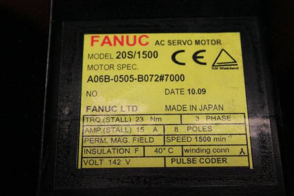 Fanuc-A06B-0505-B0727000-AC-MOTOR-20S1500-SERIAL-A-1-YEAR-WARRANTY-123767717903-3