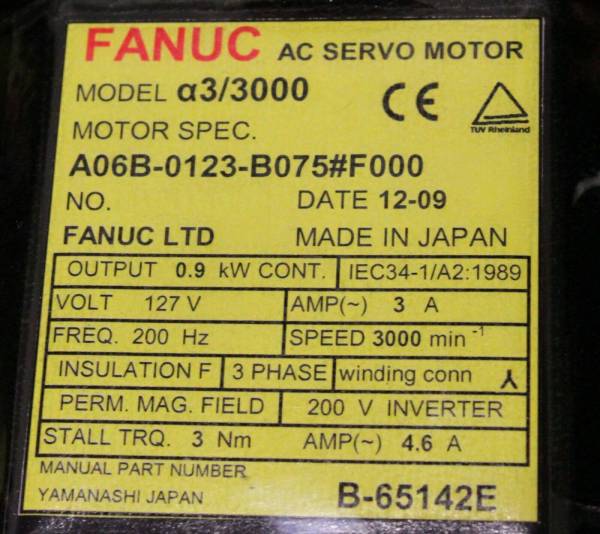 Fanuc-A06B-0123-B075F000-AC-MOTOR-A33000-A64-PULSE-1-YEAR-WARRANTY-124597725424-3