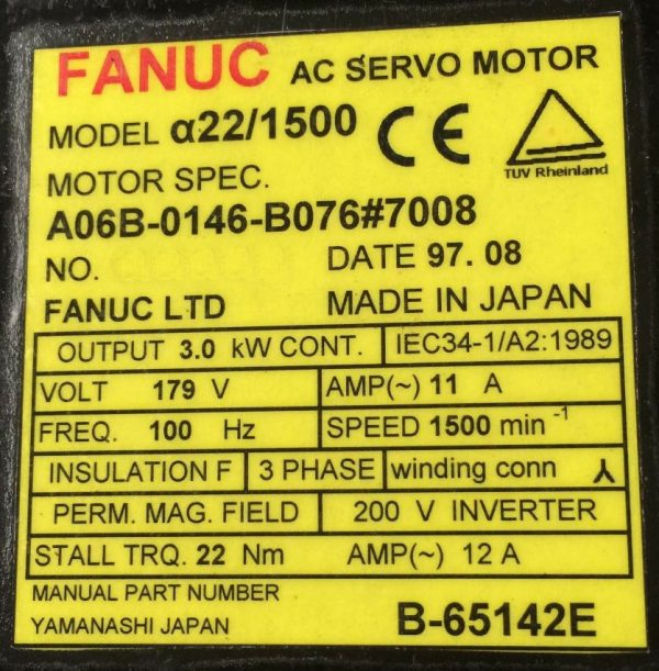 Fanuc-A06B-0146-B0767008-1-YEAR-WARRANTY-121410398784-4