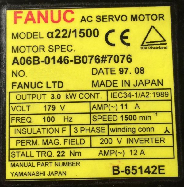 Fanuc-A06B-0146-B0767076-1-YEAR-WARRANTY-121410405284-5