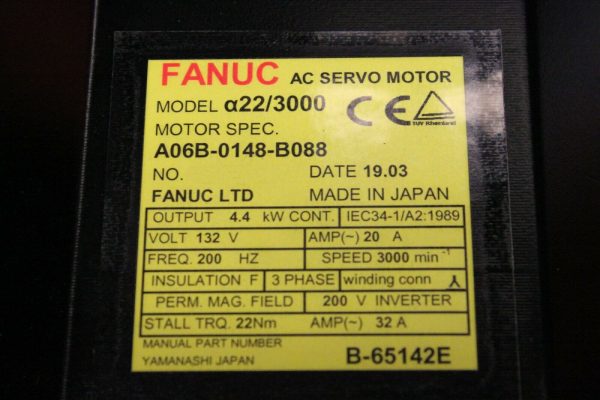 Fanuc-A06B-0148-B088-AC-MOTOR-A223000-A1000-1-YEAR-WARRANTY-123723875954-3