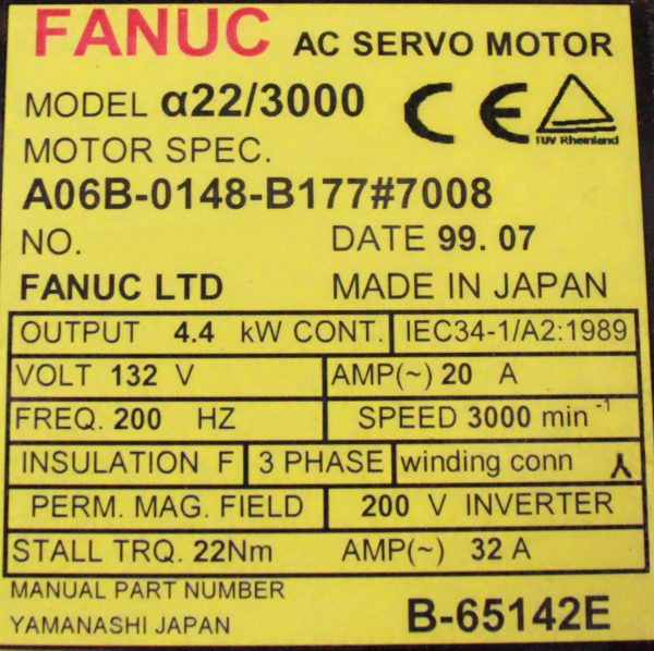 Fanuc-A06B-0148-B1777008-1-YEAR-WARRANTY-122231198684-2