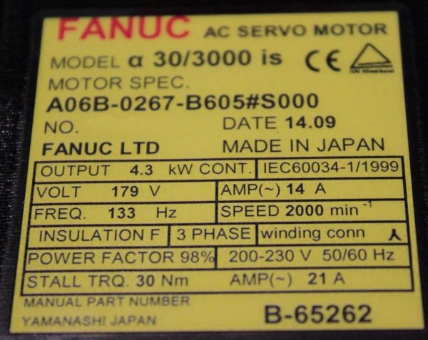 Fanuc-A06B-0267-B605S000-1-YEAR-WARRANTY-122087987684-4