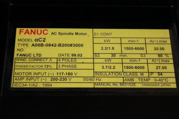Fanuc-A06B-0842-B2003000-1-YEAR-WARRANTY-122869724264-3