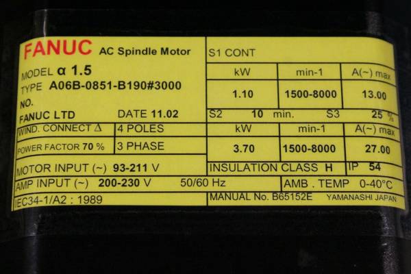 Fanuc-A06B-0851-B1903000-1-YEAR-WARRANTY-123809328254-3