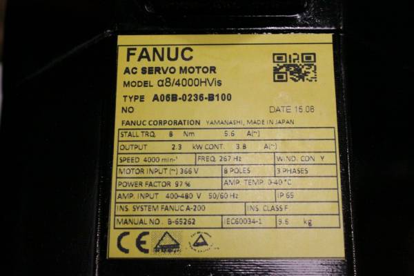 Fanuc-A06B-0236-B100-AC-MOTOR-AIS84000HV-AIA1000-STR1-YEAR-WARRANTY-124797208435-3