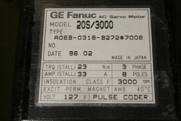 Fanuc-A06B-0318-B2727008-AC-MOTOR-20S3000-SERA-BRAKE1-YEAR-WARRANTY-124642159945-2