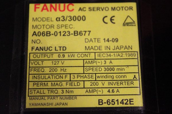 Fanuc-A06B-0123-B677-AC-MOTOR-A33000-I64-BRAKE-ST-1-YEAR-WARRANTY-123022479486-3