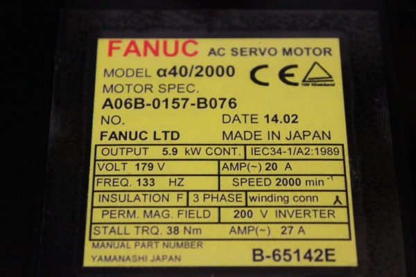 Fanuc-A06B-0157-B076-AC-MOTOR-A402000-A64SCAP-1-YEAR-WARRANTY-122957880046-3