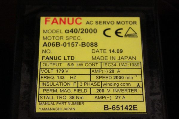 Fanuc-A06B-0157-B088-AC-MOTOR-A402000-A1000-1-YEAR-WARRANTY-122957876796-3