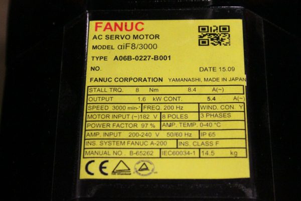 Fanuc-A06B-0227-B001-AC-MOTOR-AIF83000-AII1000-TPKY-1-YEAR-WARRANTY-123747812226-2