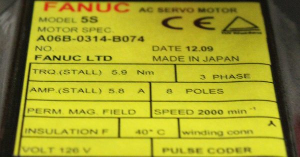 Fanuc-A06B-0314-B074-AC-MOTOR-5S-SERIAL-C-PULCO-1-YEAR-WARRANTY-123599747906-3