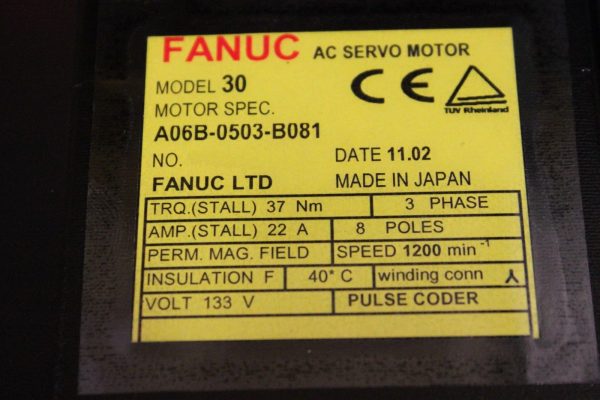 Fanuc-A06B-0503-B081-AC-MOTOR-30-HI-RES10000P-1-YEAR-WARRANTY-123114880206-3