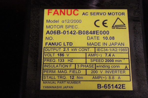Fanuc-A06B-0142-B084E000-AC-MOTOR-A122000-SERIAL-A-1-YEAR-WARRANTY-123004976407-3
