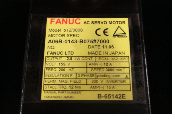 Fanuc-A06B-0143-B0757000-AC-MOTOR-A123000-A64-PULSE-1-YEAR-WARRANTY-123670428947-3