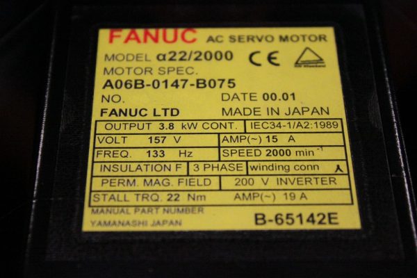 Fanuc-A06B-0147-B075-AC-MOTOR-A222000-A64-PULSE-1-YEAR-WARRANTY-122861236617-3