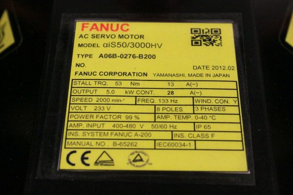 Fanuc-A06B-0276-B200-AC-MOTOR-AIS503000HV-AIA1000-STRKY-1-YEAR-WARRANTY-123682216147-3