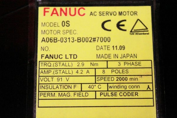 Fanuc-A06B-0313-B00270001-YEAR-WARRANTY-122389382977-3