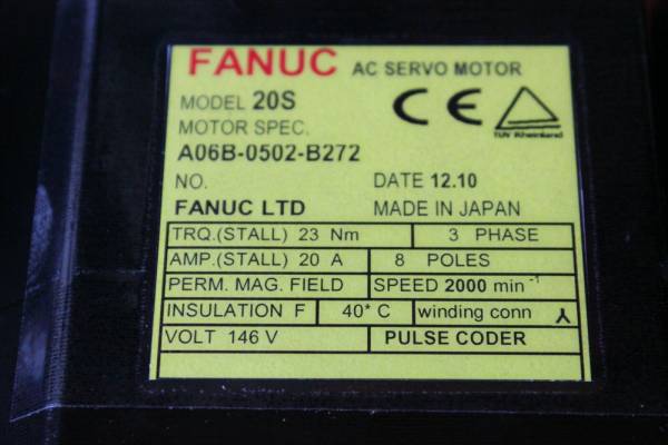 Fanuc-A06B-0502-B272-AC-MOTOR-20S-SERA-WBRAKE-1-YEAR-WARRANTY-124882822497-3